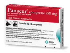 Panacur 10 compresse 250 mg