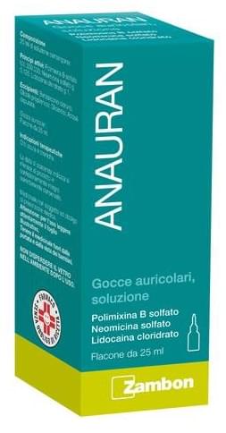 Anauran gtt auric fl 25 ml - ZAMBON ITALIA SRL - 014302032