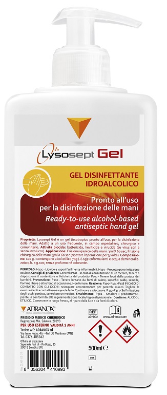 Lysosept gel antisett qua 500 ml