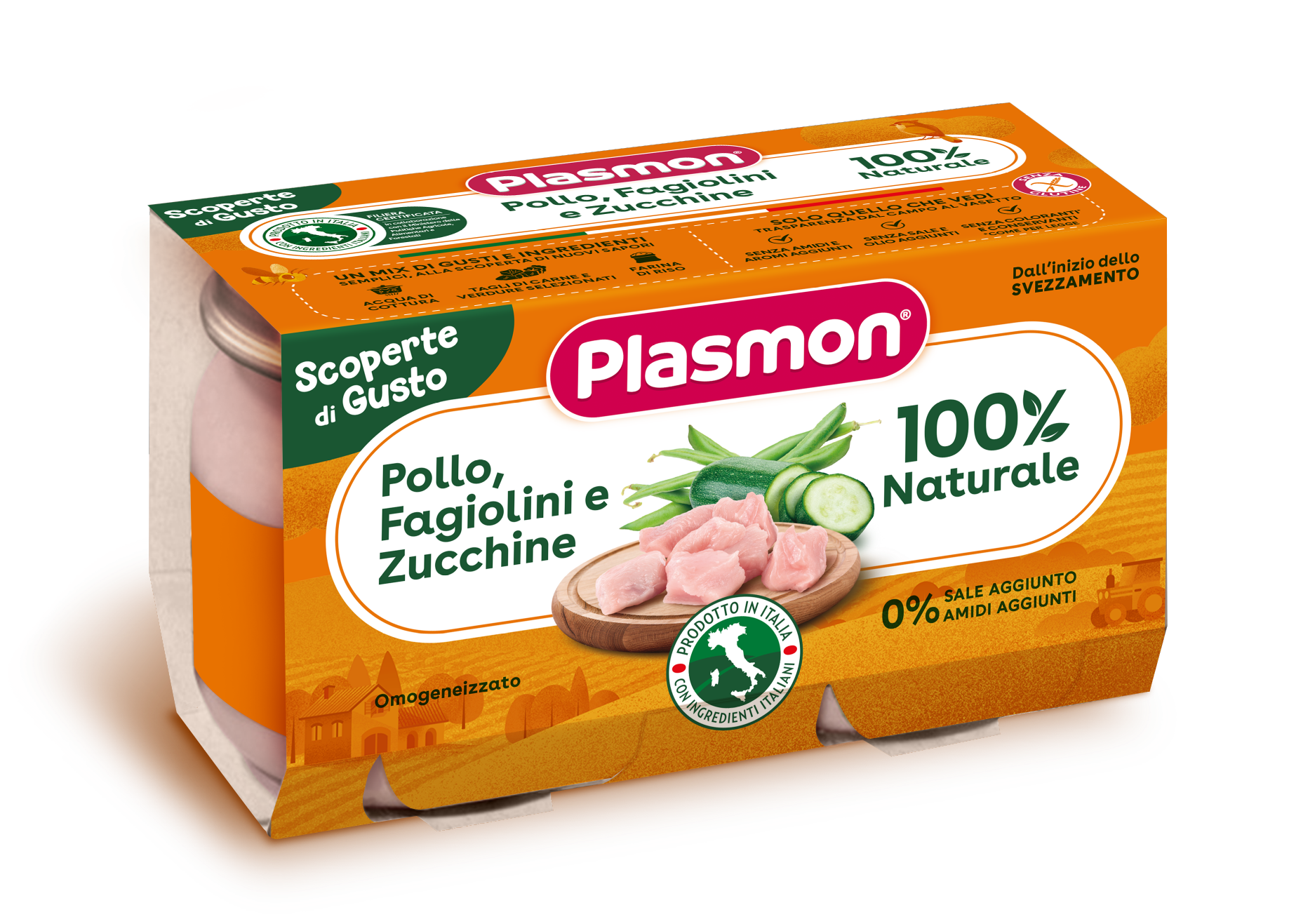 Plasmon omog pollo fagiolin 2 pz