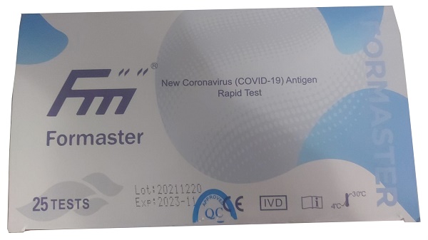 Formaster new covid19 ag25test