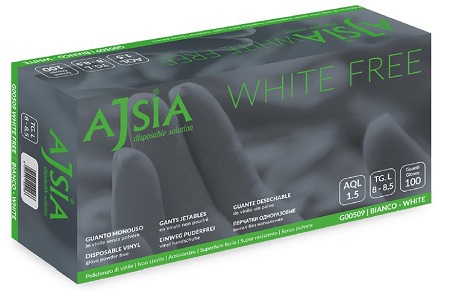 Ajsia white free guanto vin m